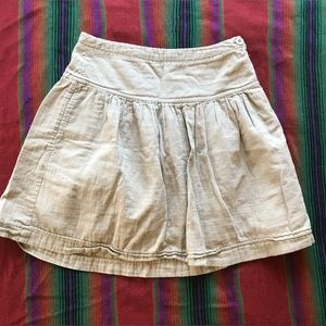 Gap Linen Mini Skater Skirt with Pockets! Size 0.